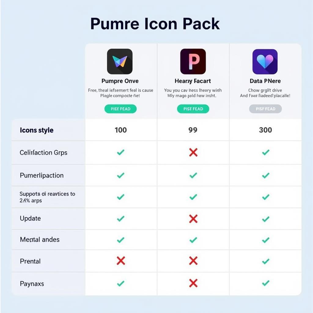 Comparing Pumre with Other Icon Packs