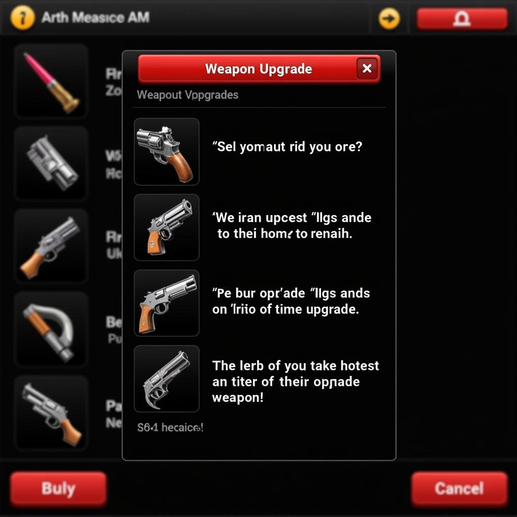 Contra Mod APK Weapon Upgrade Screen