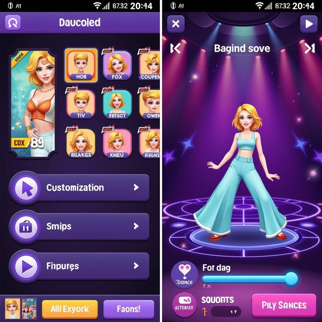 Dance Up APK Mobile Interface