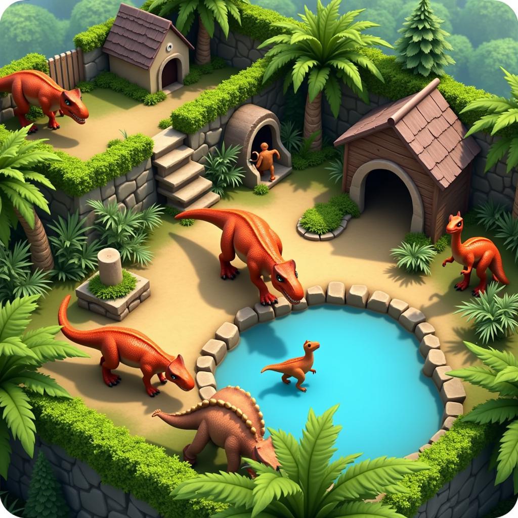 Dino Zoo Mod APK Dinosaur Enclosure