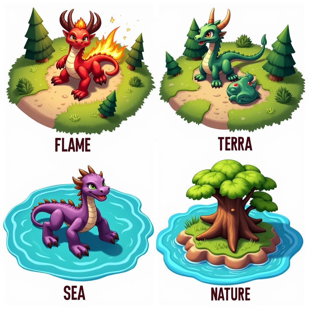 Dragon City Habitat Types