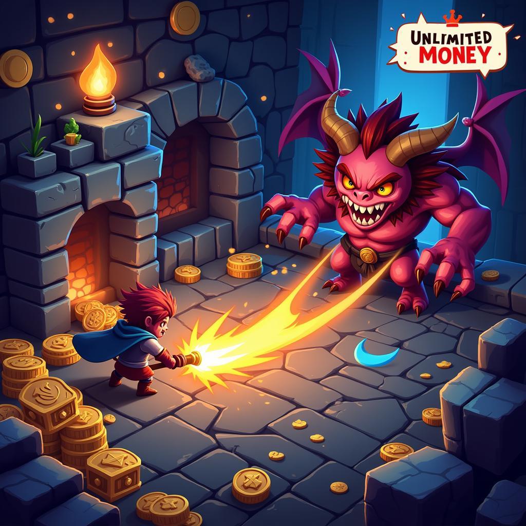 Dungeon Quest Mod APK Gameplay Screenshot