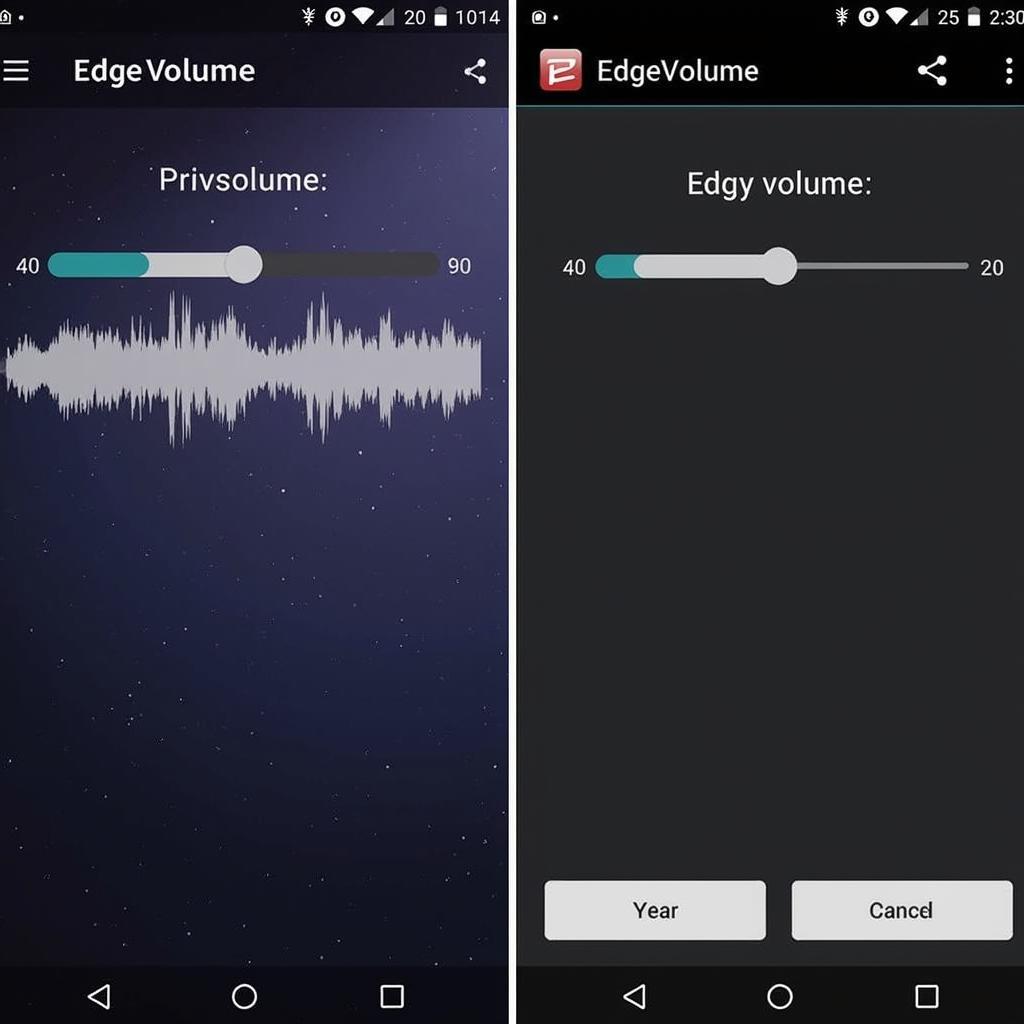 Edge Volume APK Interface