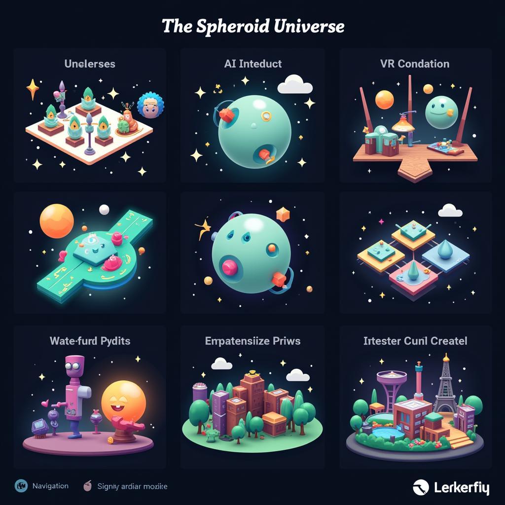 Exploring Spheroid Universe Features