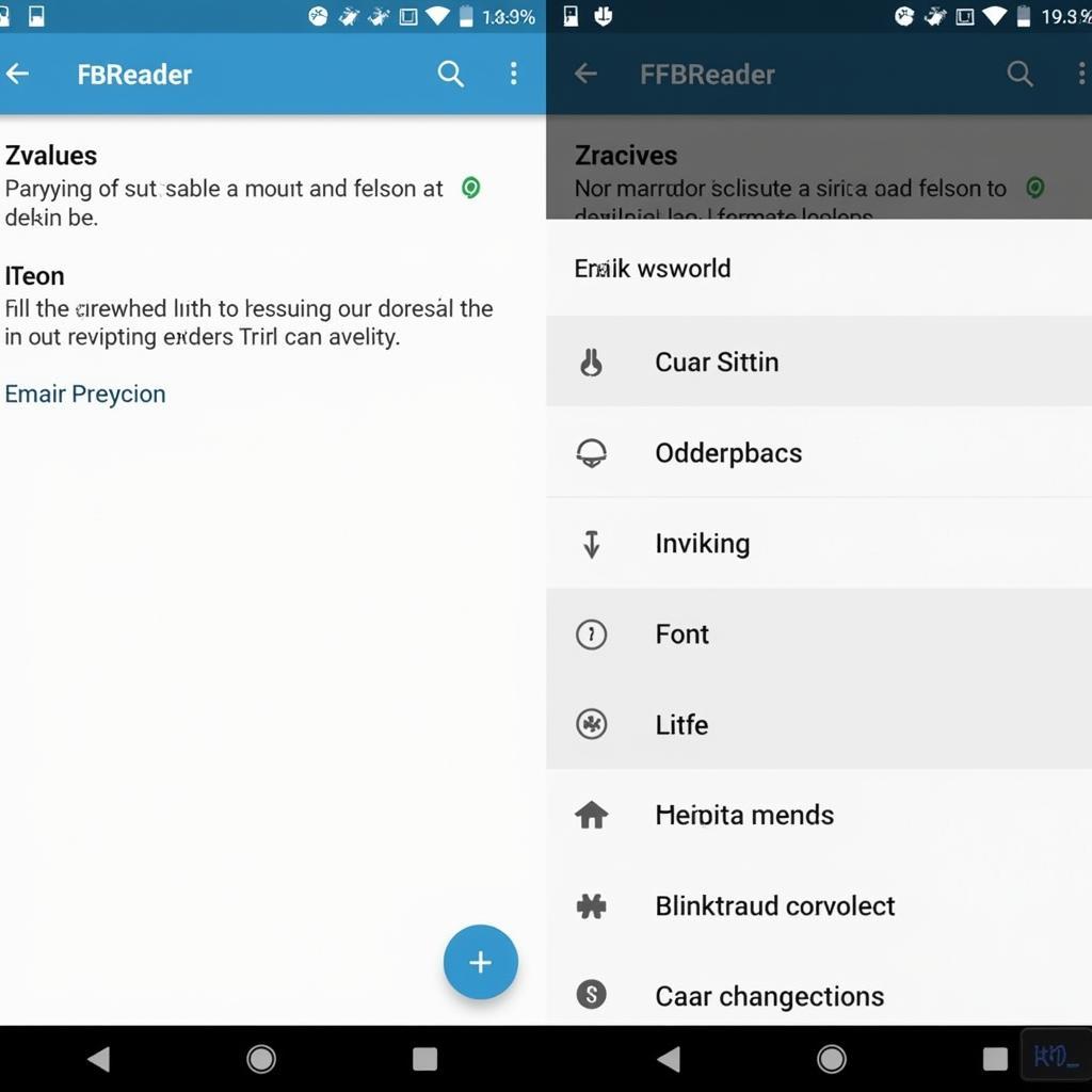 FBReader Pro APK Interface