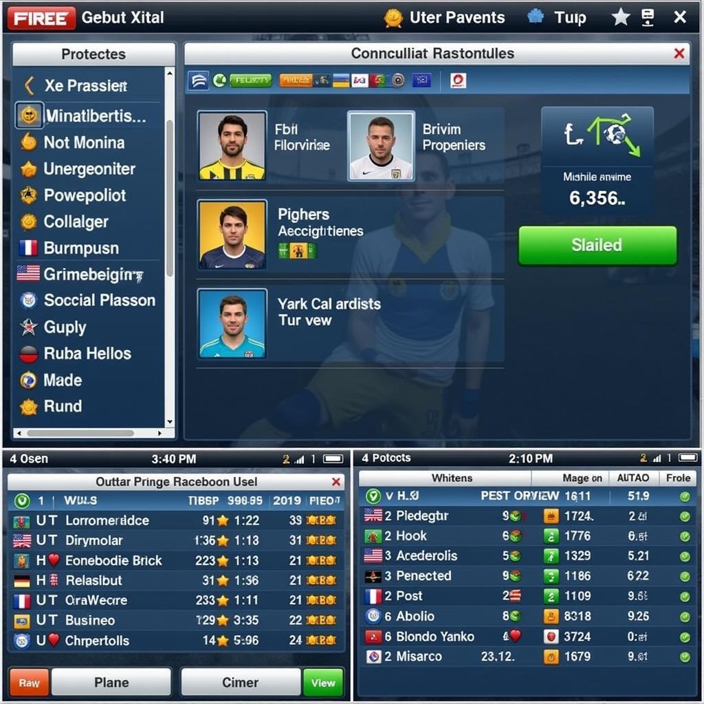 First Touch Soccer 2015 Manager Mode Screenshot