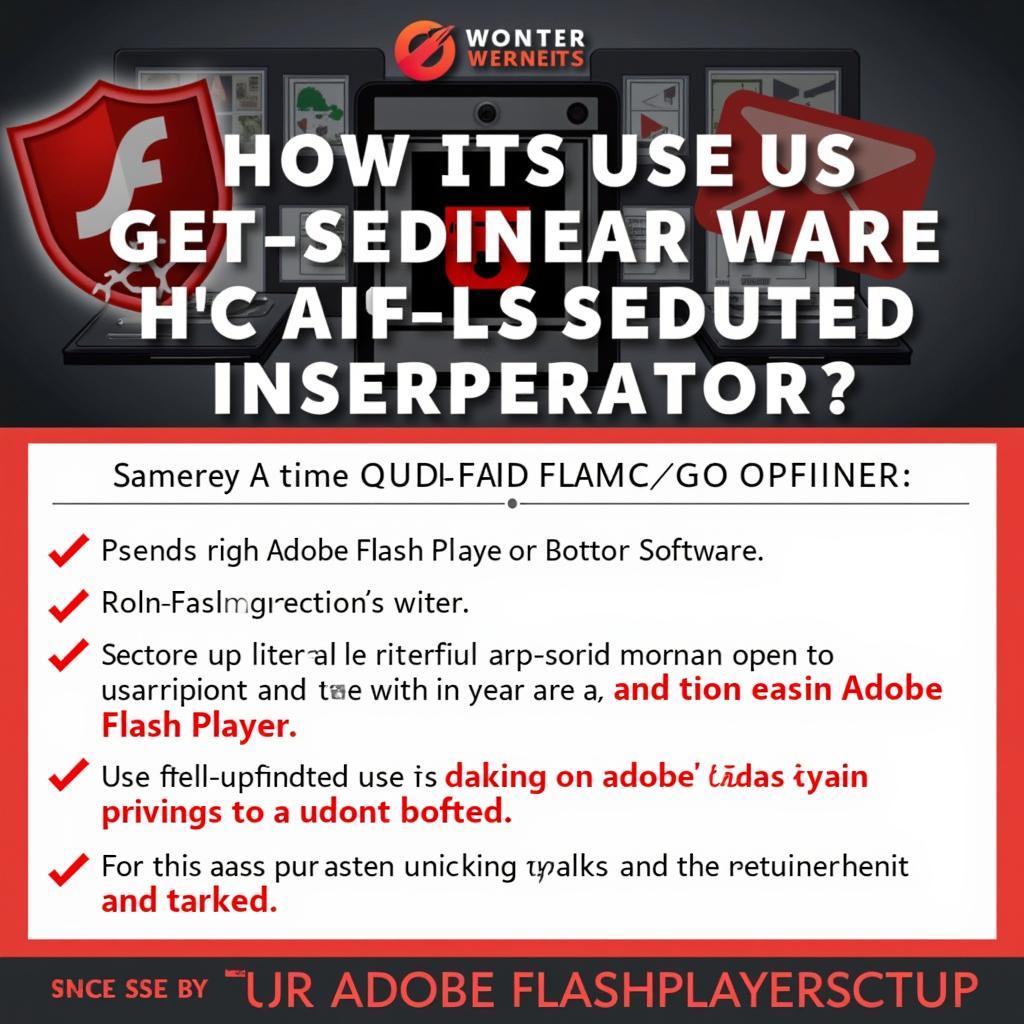 Security risks of using Adobe Flash Player