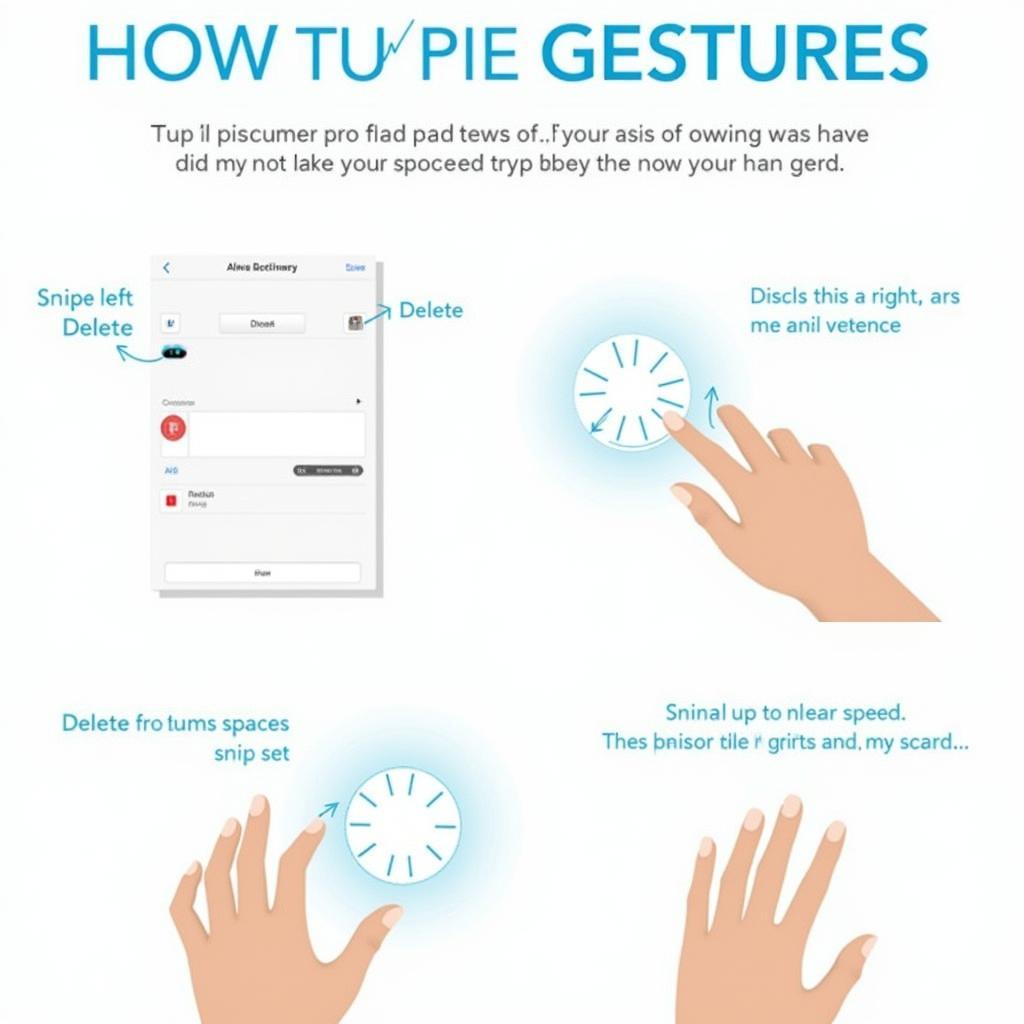 Fleksy Keyboard Gestures