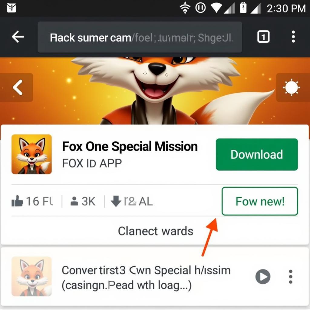 Fox One Special Mission APK Download Image