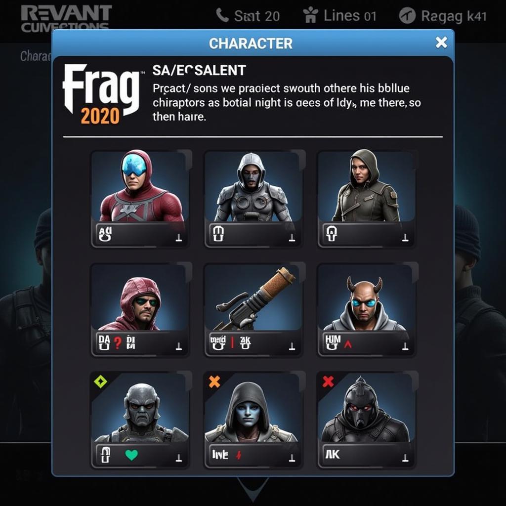 Frag 2020 Mod APK Character Selection