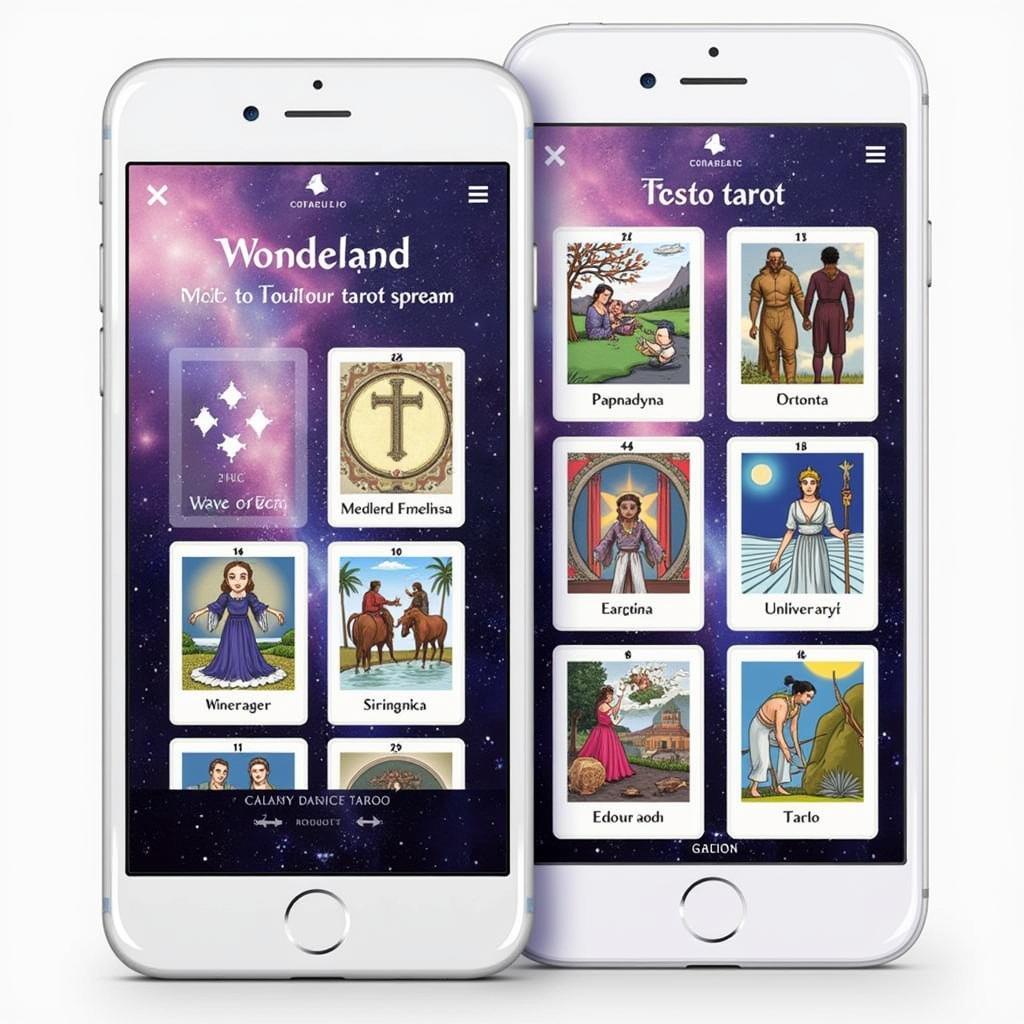 Galaxy Tarot Pro App Interface