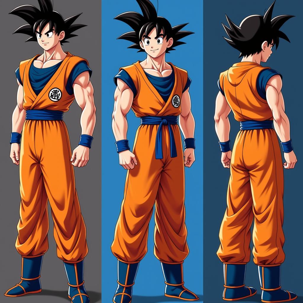 Goku Character Customization in Chăm Sóc Goku APK