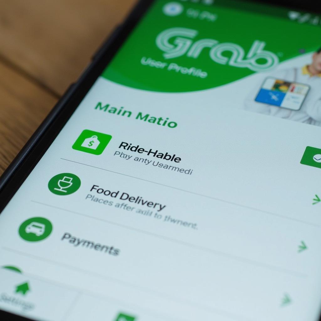 Navigating the Grab App Interface