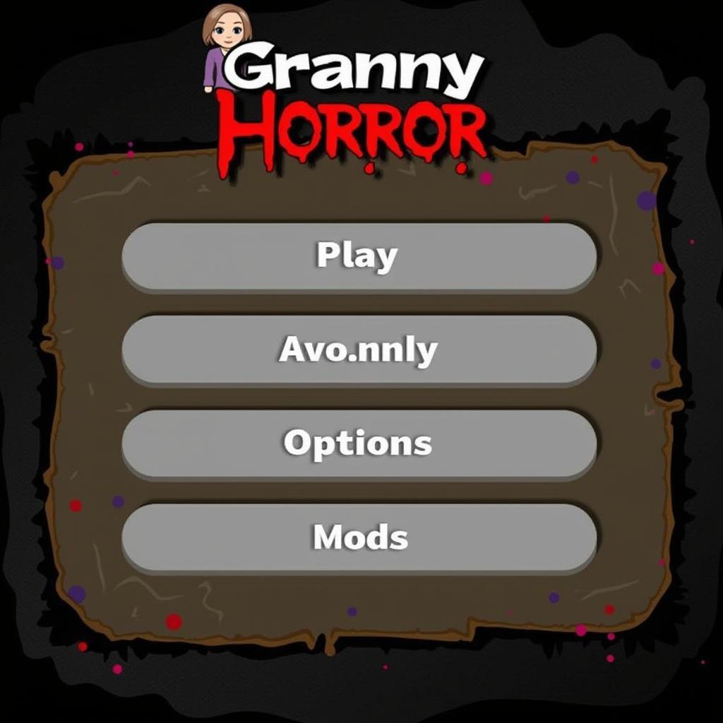 Granny Horror Mod APK Main Screen