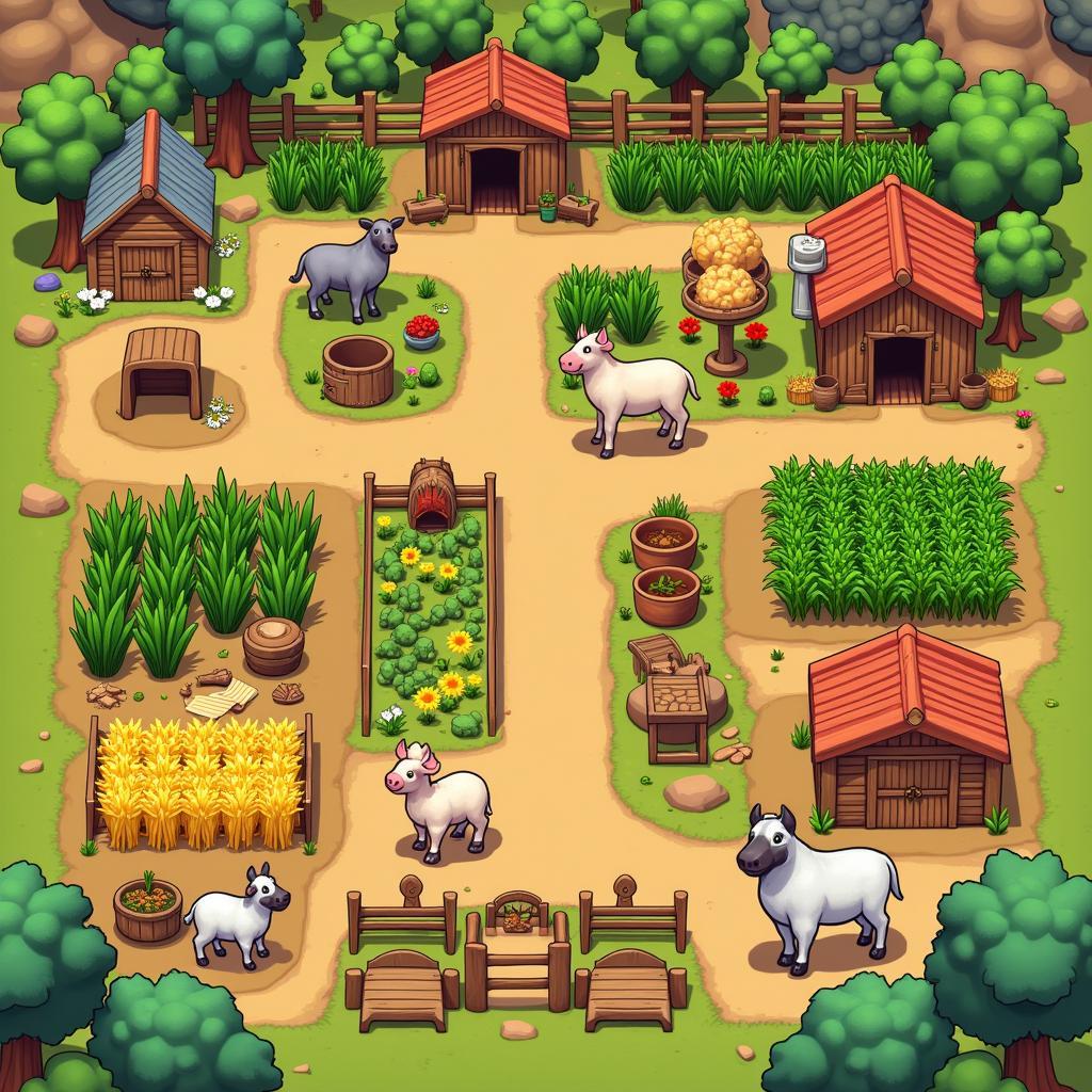 A Thriving Hay Day Farm