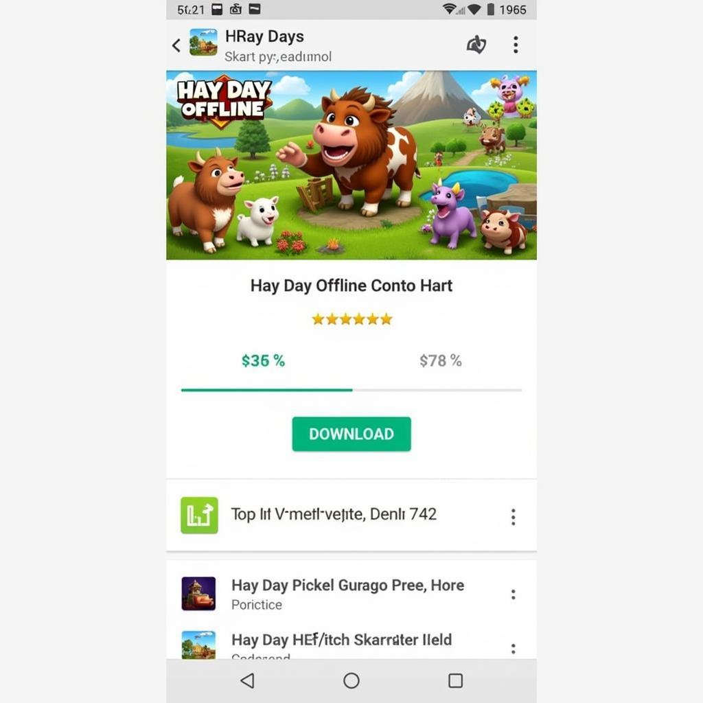 Hay Day Offline Mod APK Download Screen