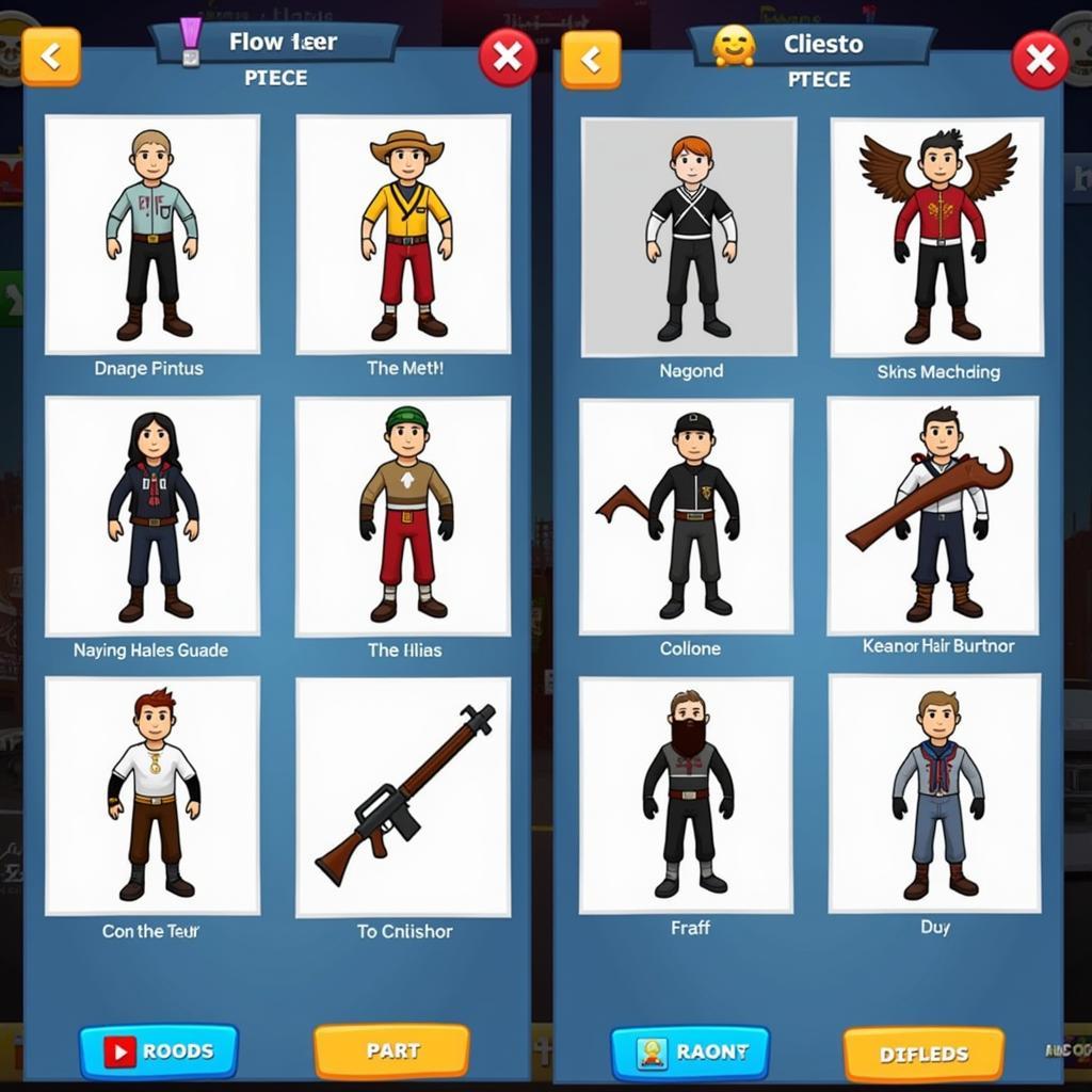 Hero Legend Shadow Stickman Mod APK Character Customization Screen