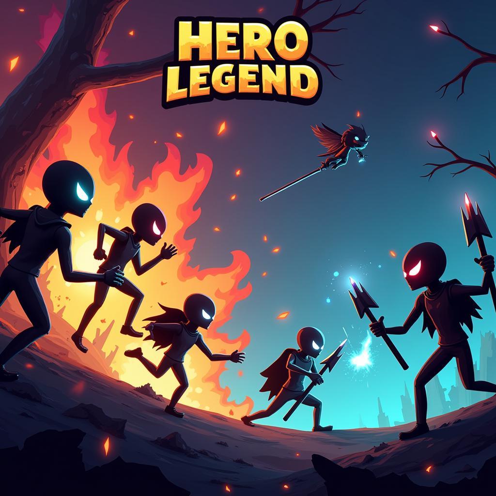 Hero Legend Shadow Stickman Mod APK Gameplay Screenshot