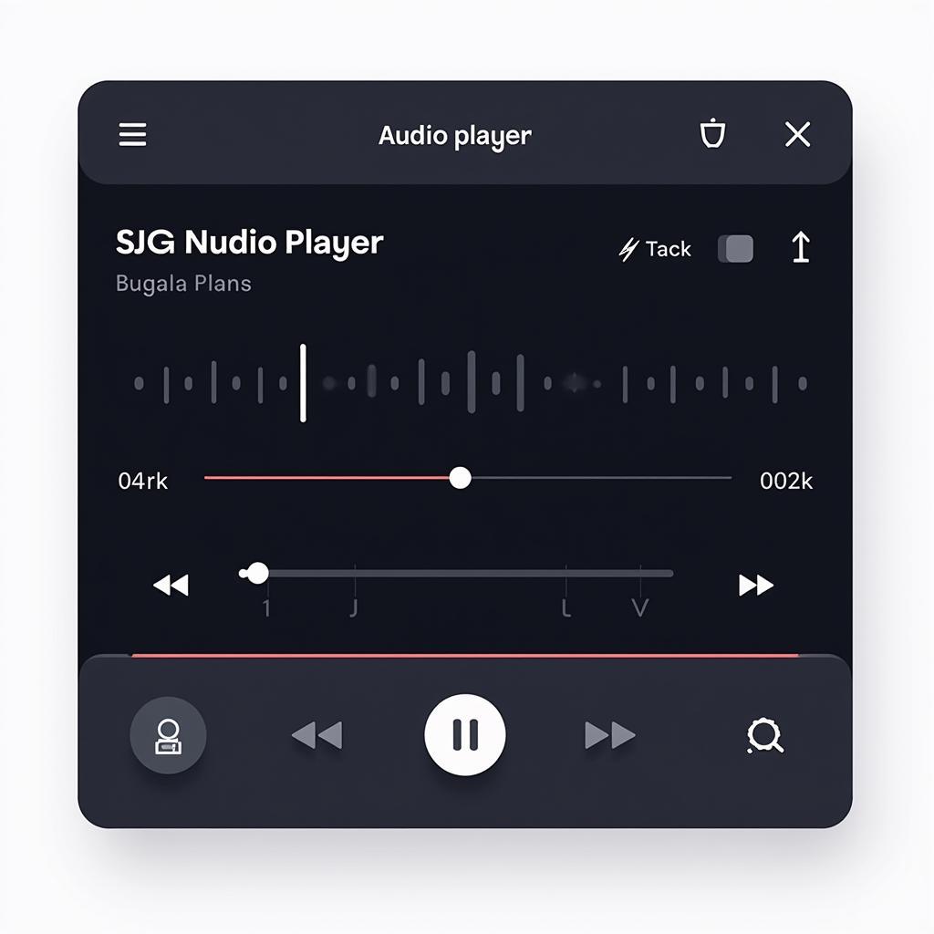 High-Resolution Audio Player Interface