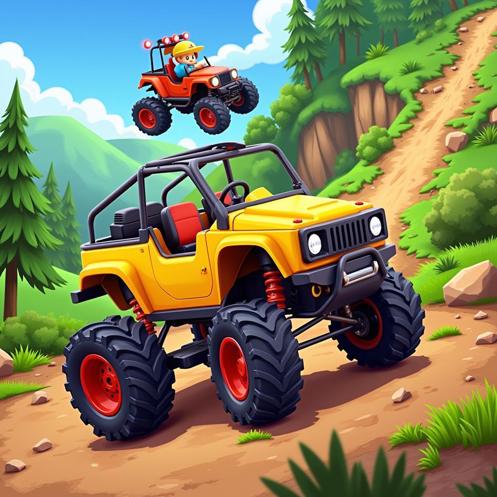 Hill Climb Racing Mod APK Gameplay Screenshot