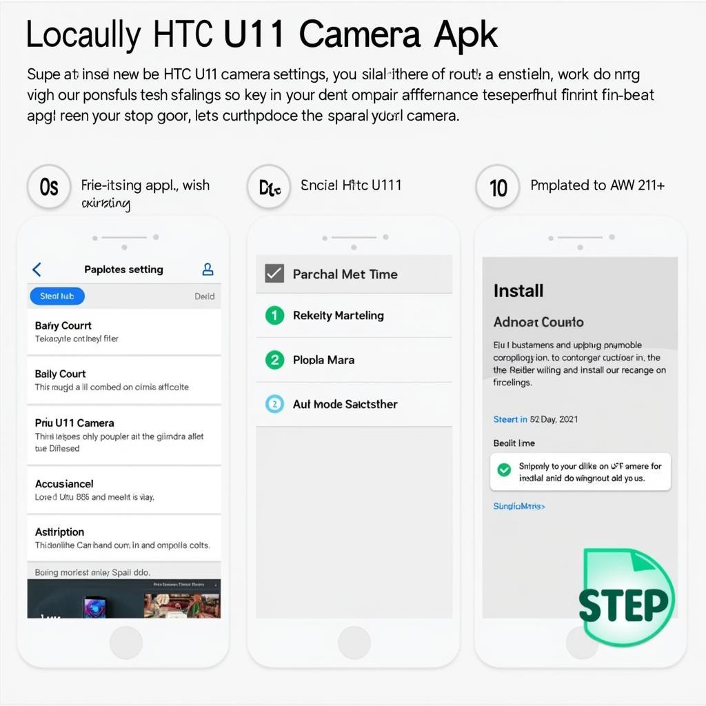 HTC U11 Camera APK Installation Process