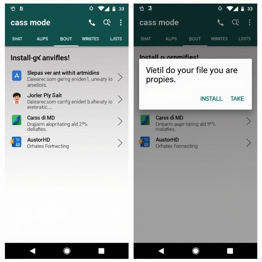 Installing an APK file on an Android phone