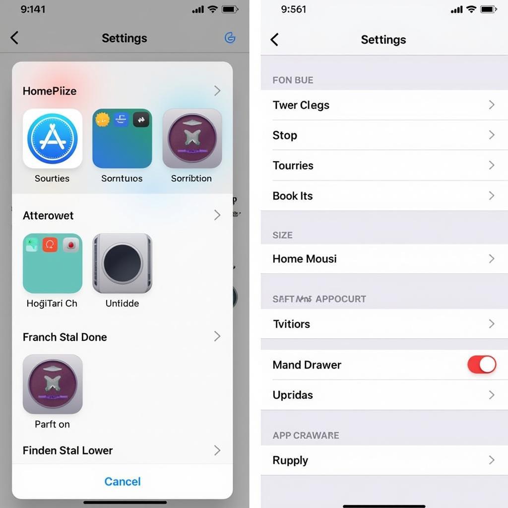 iPhone Launcher Settings