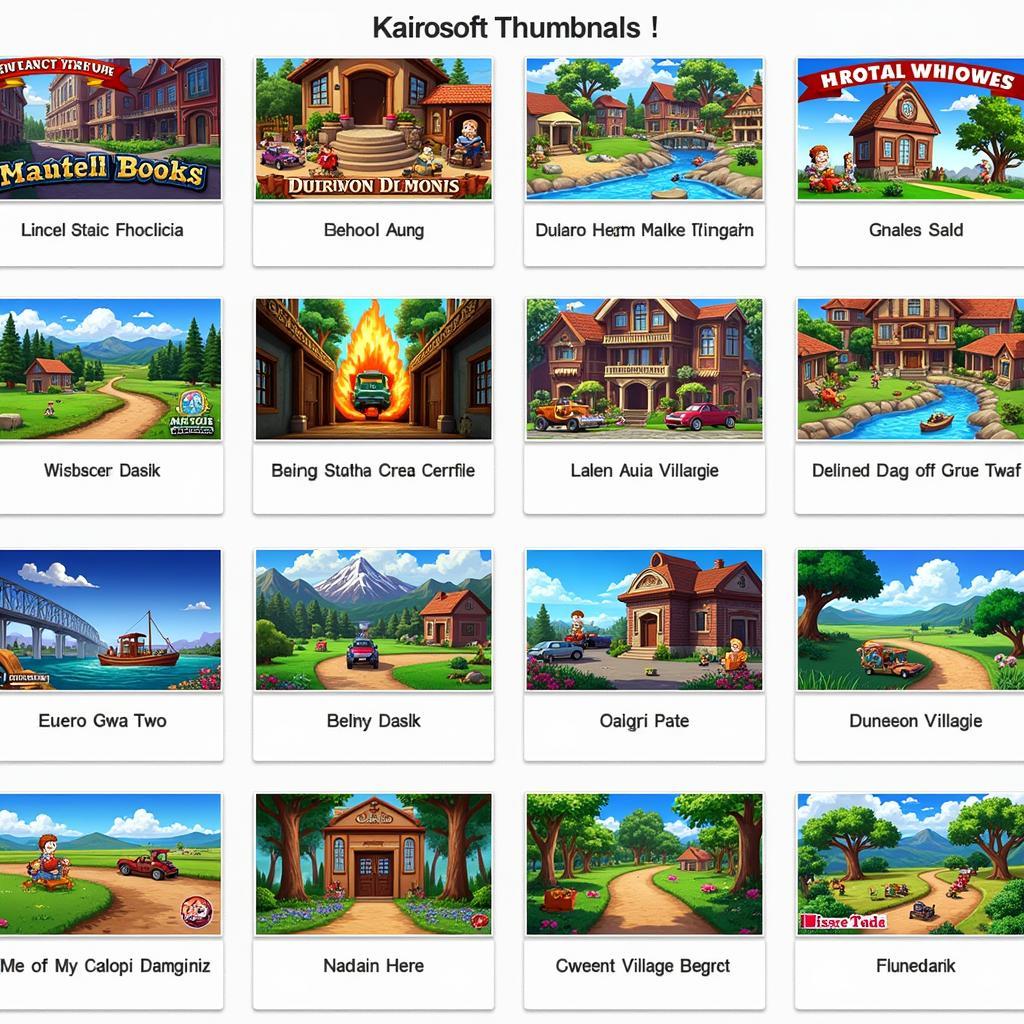 Kairosoft Game Thumbnails