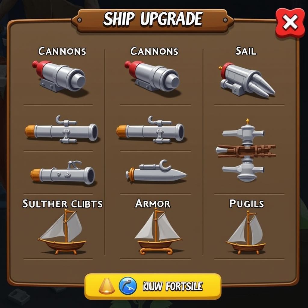 Upgrading Ships in King of Sails Mod APK