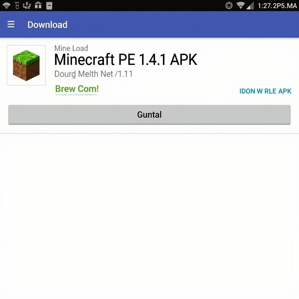 Minecraft PE 1.4.1 APK Download Screenshot