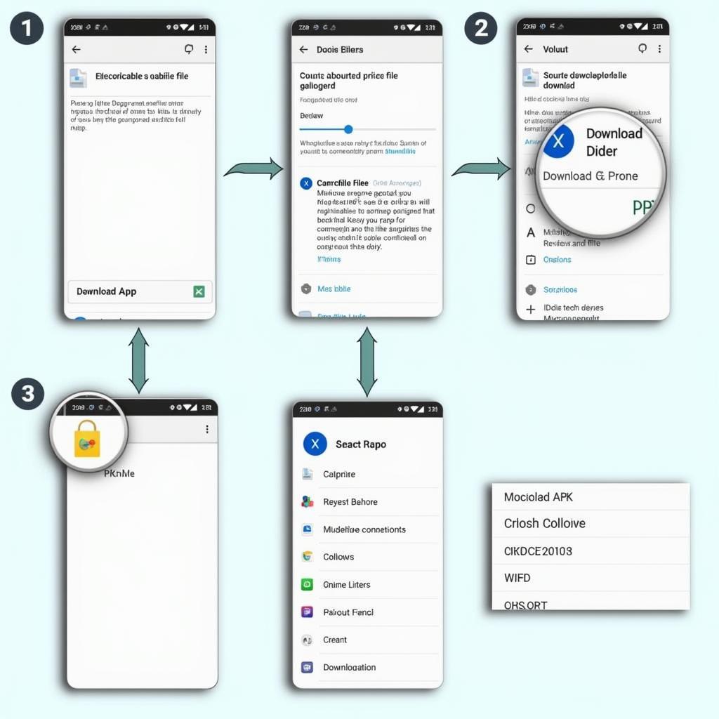 Mobile APK Download Process