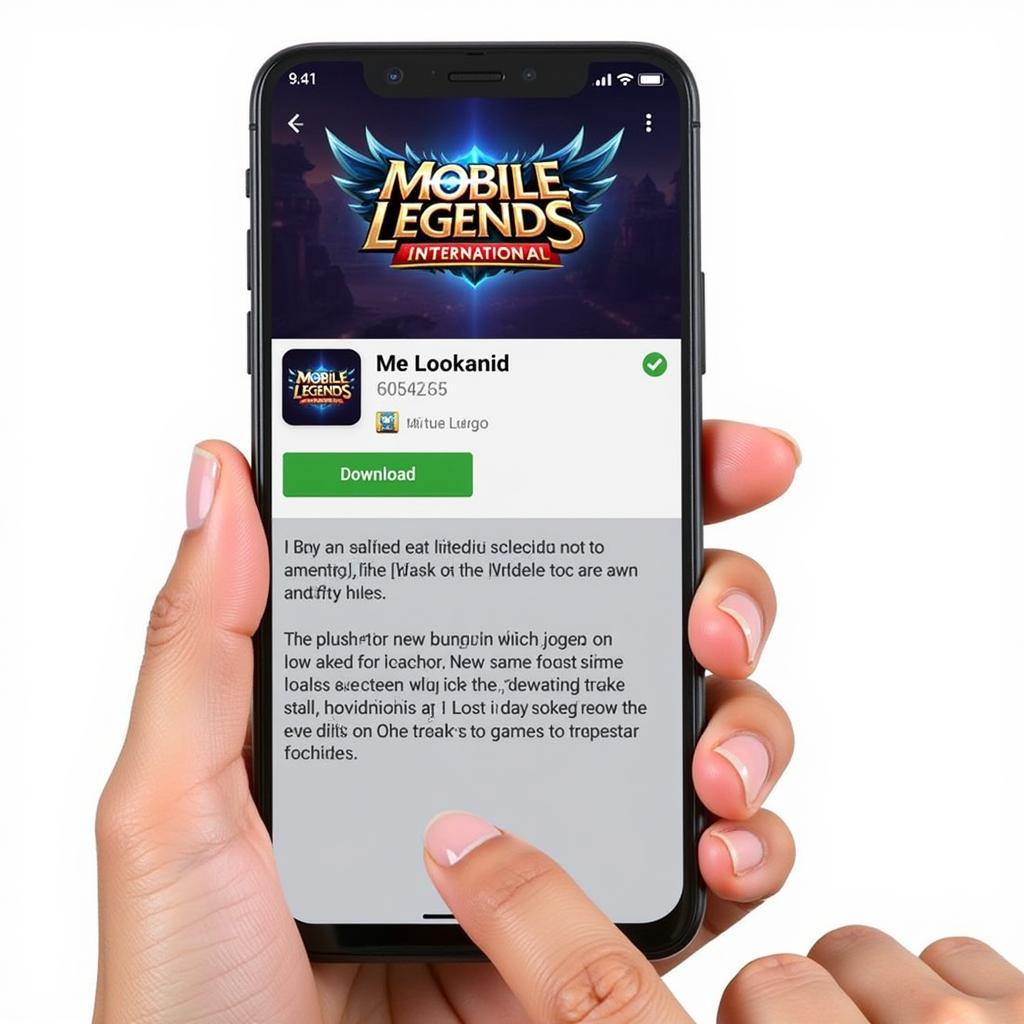 Mobile Legends: Bang Bang International APK Download Screen