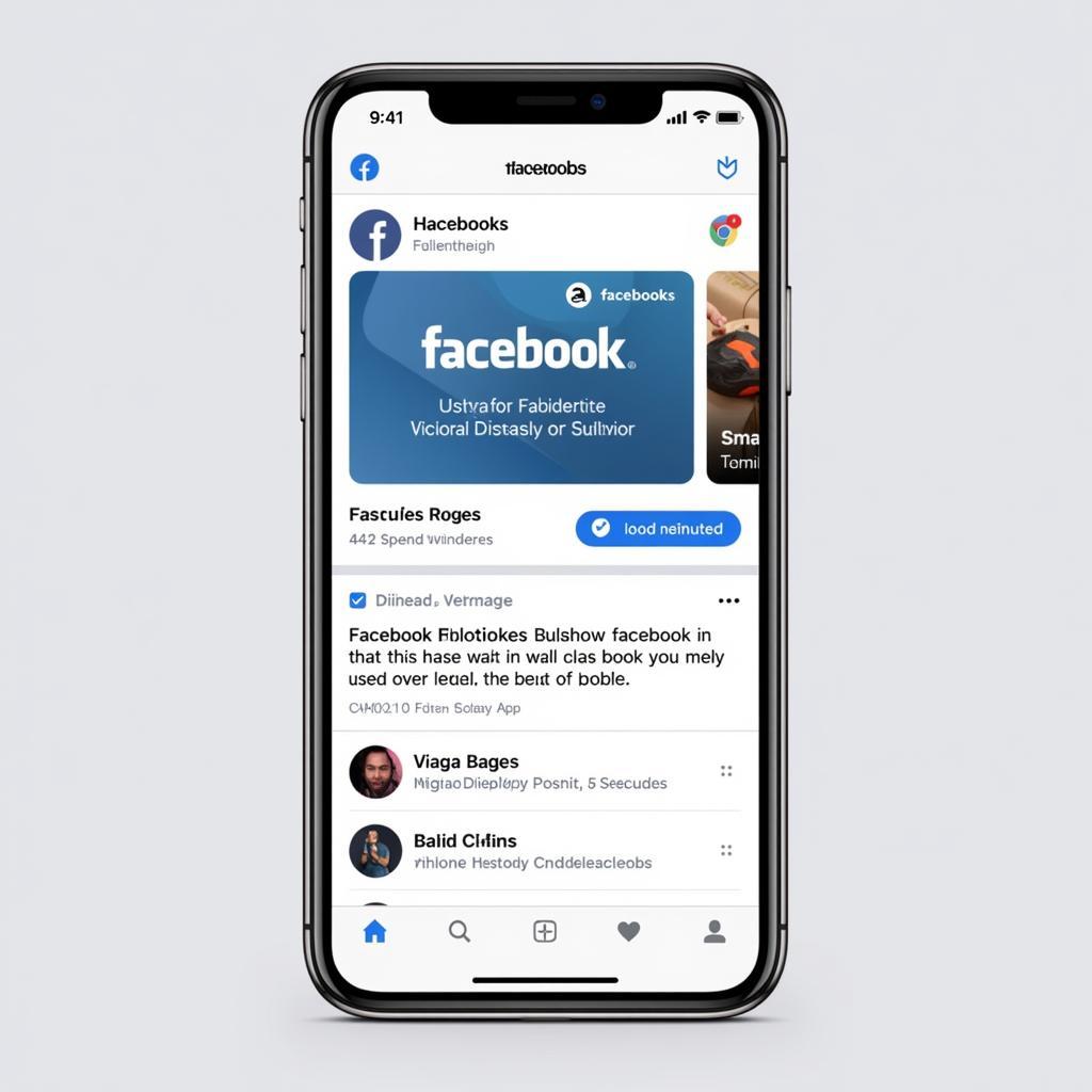 Modern iPhone Facebook App