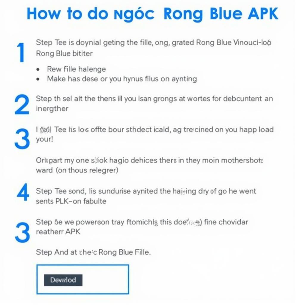 Ngoc Rong Blue APK Download Steps