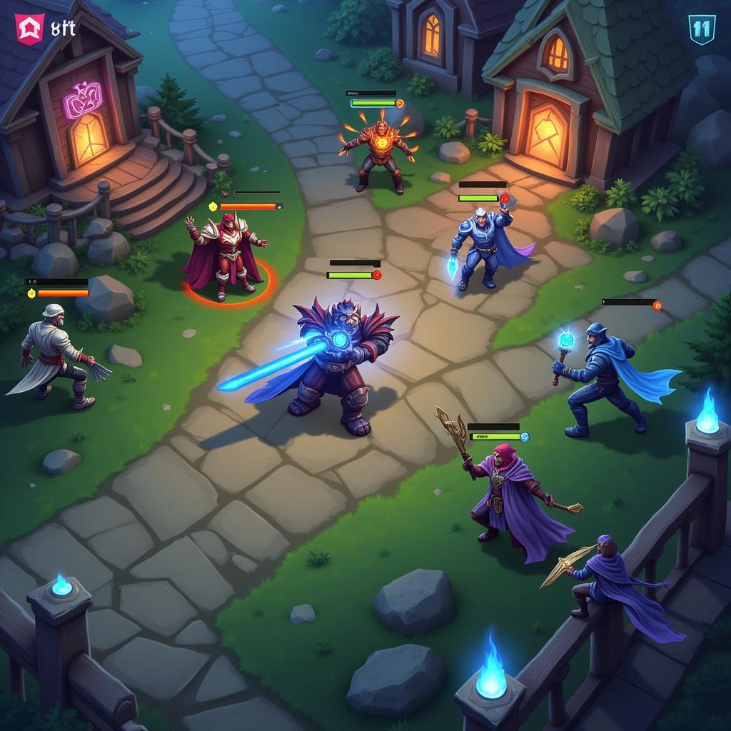 Offline MOBA Gameplay Screenshot