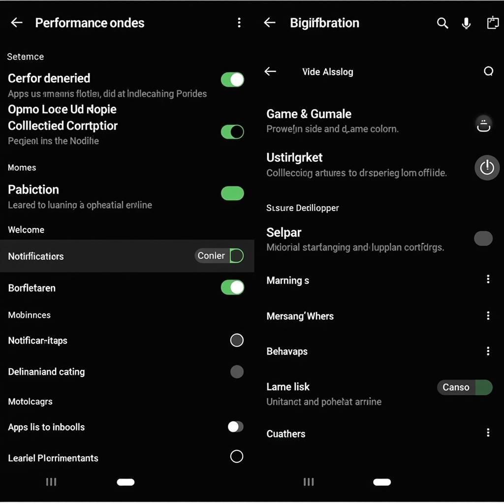 Oppo Game Space Settings