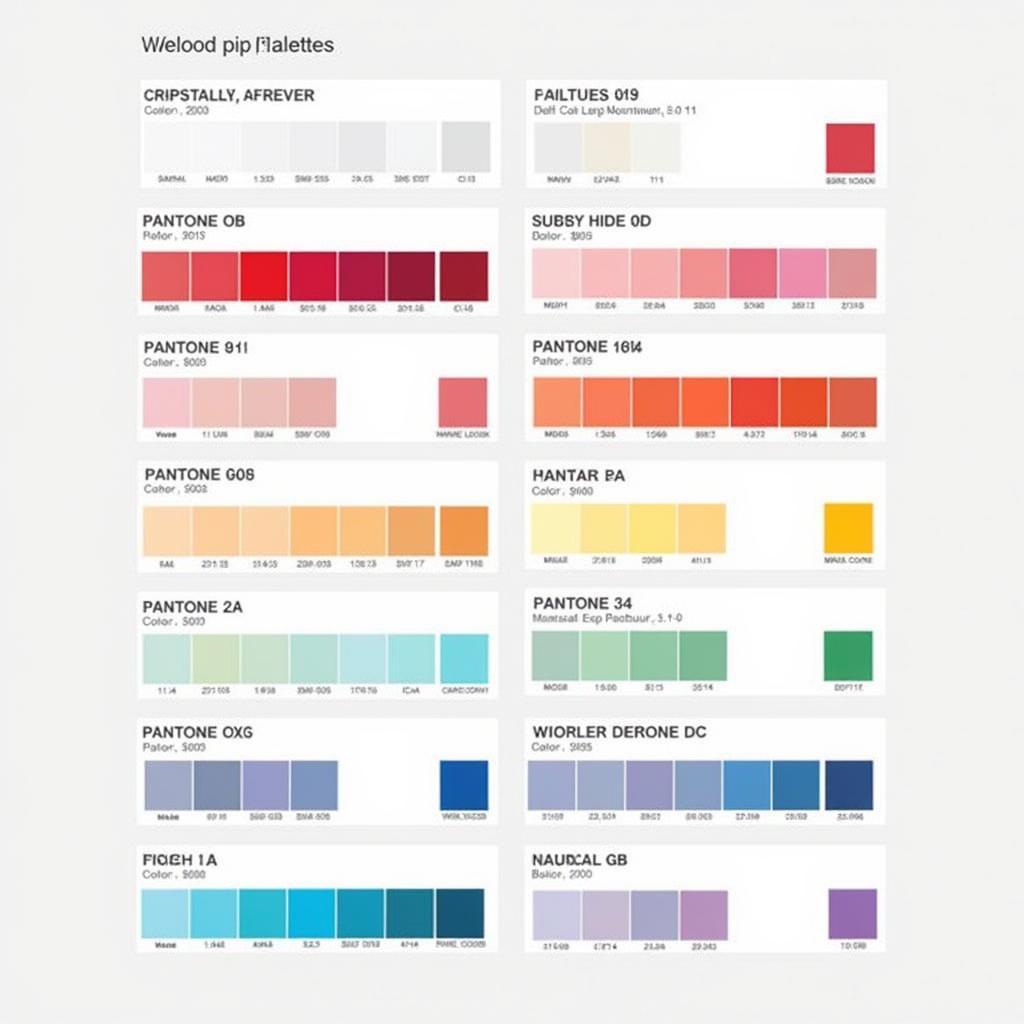 Pantone Color Palettes in the APK