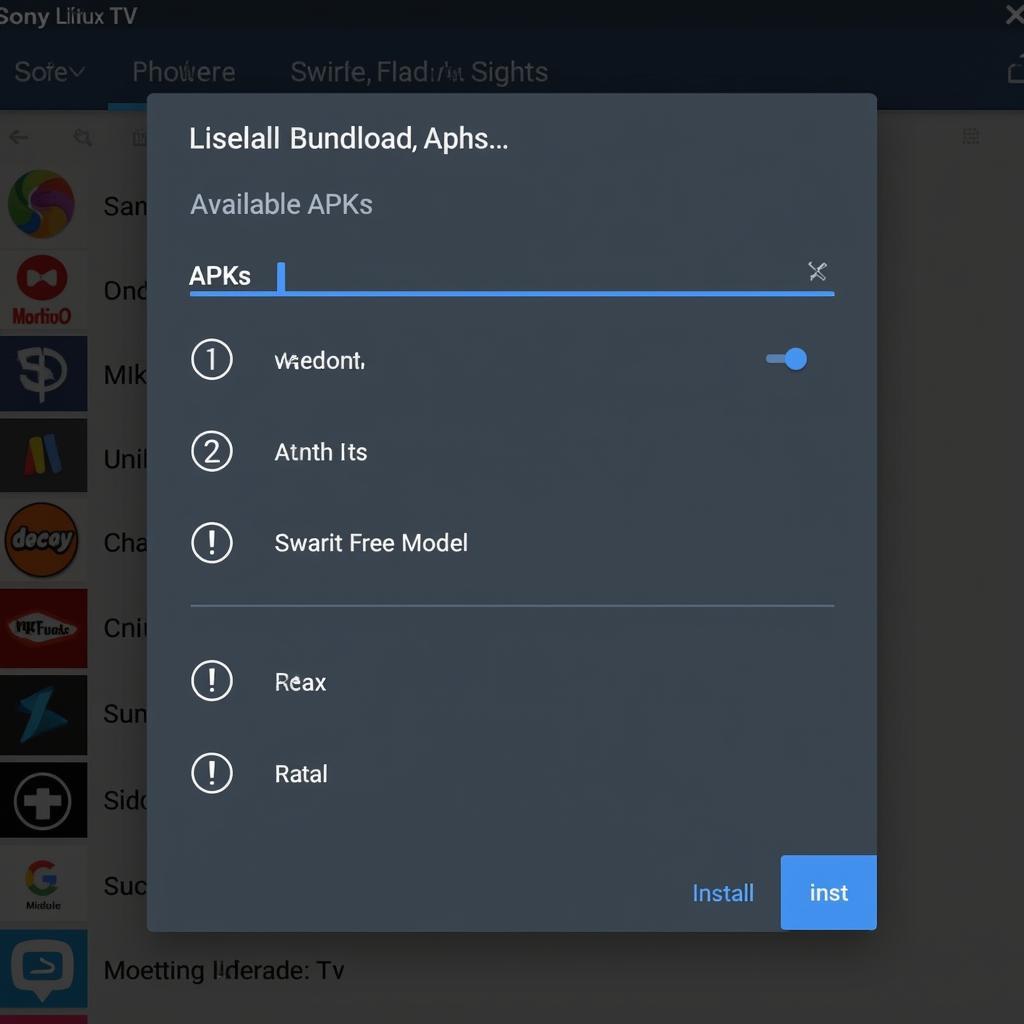 Sideloading APK on Sony Linux TV