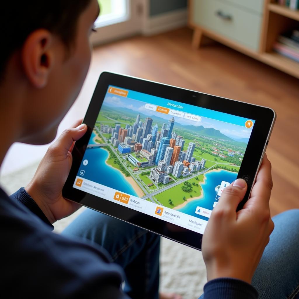 Legitimate SimCity BuildIt Gameplay on Tablet