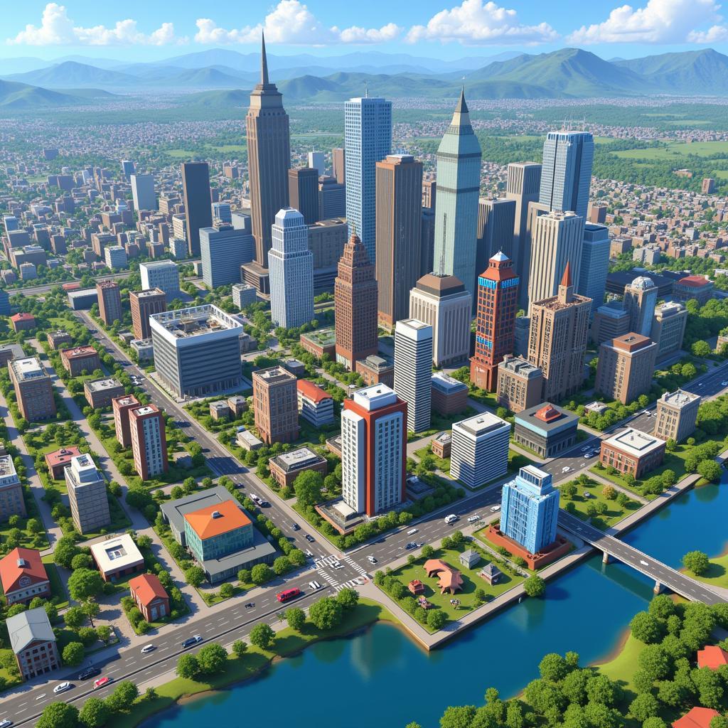 A Thriving City in SimCity BuildIt