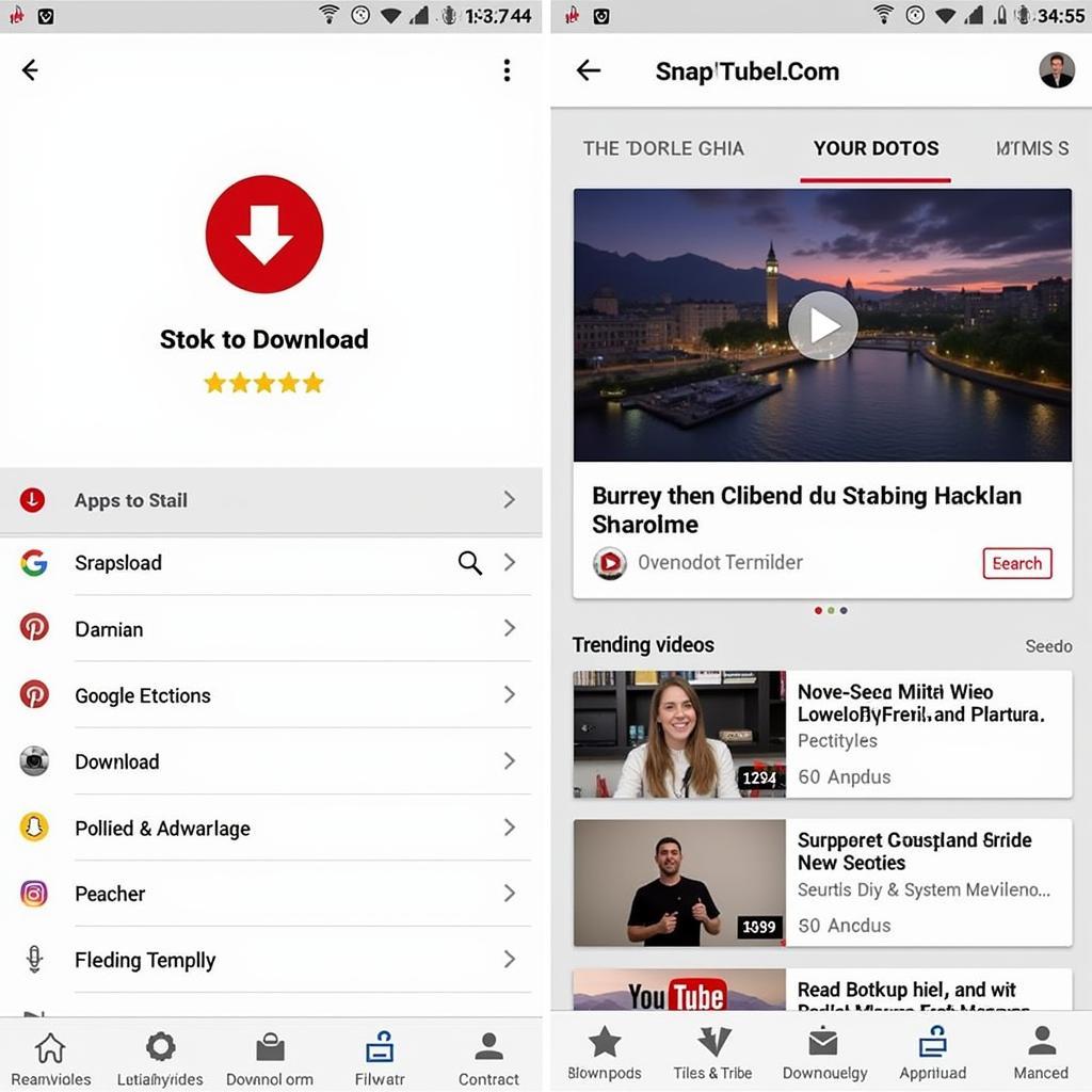 Snaptube APK Download Interface