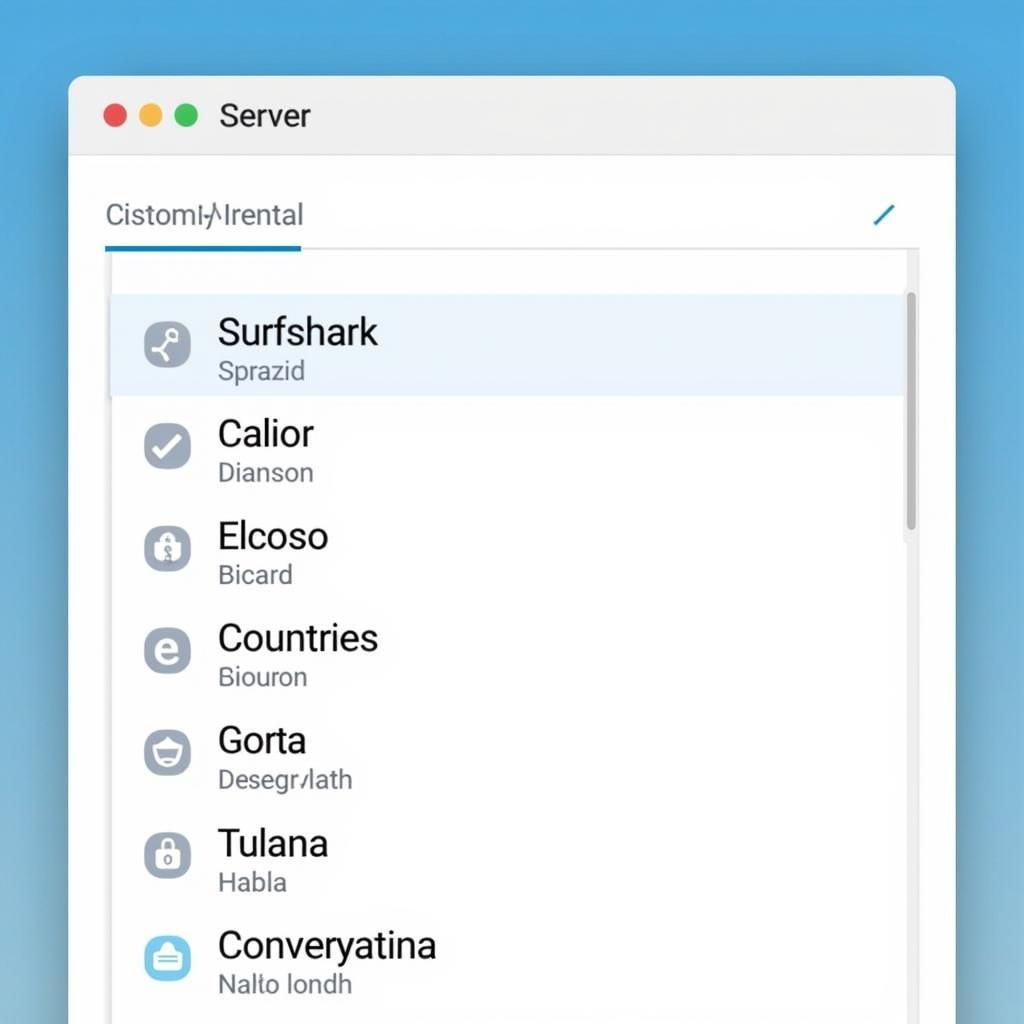 Surfshark APK Server Selection