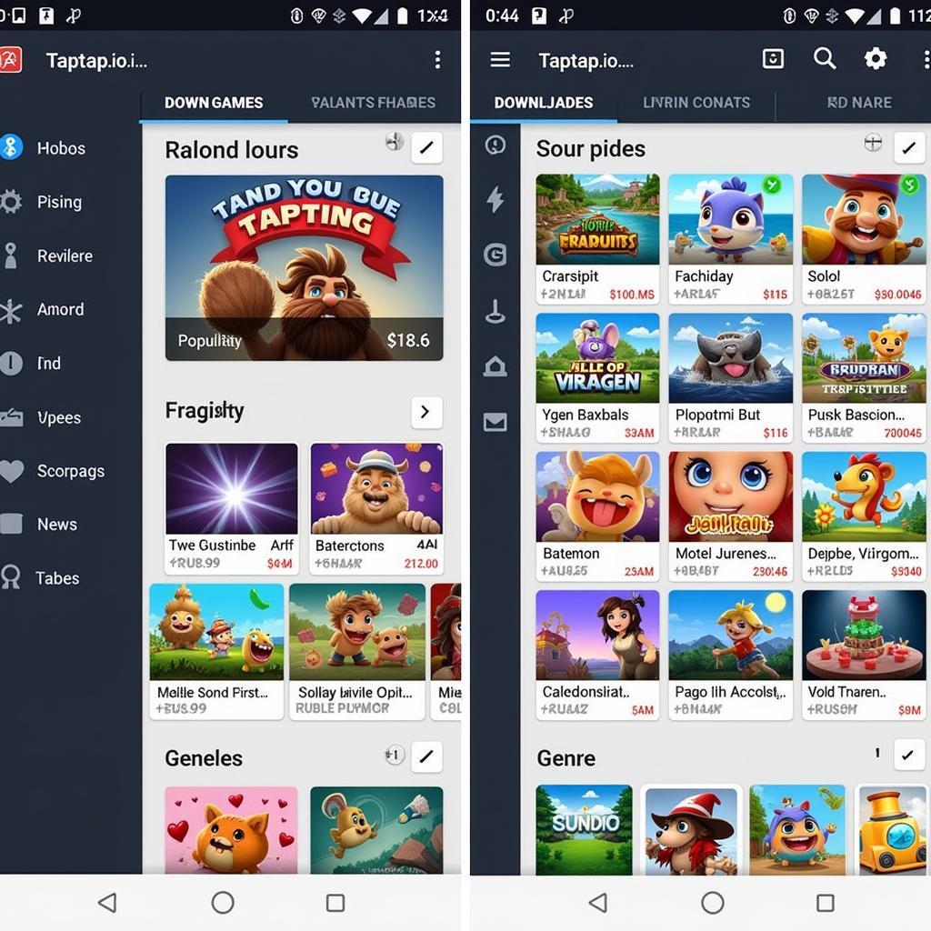 Taptap.io APK Game Library Screenshot