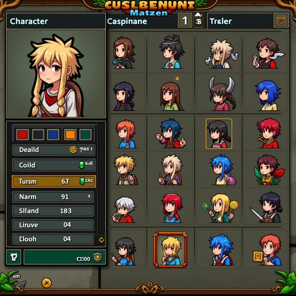 Terraria Android APK Character Creation Screen