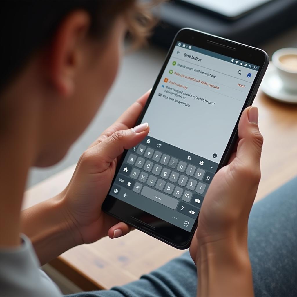 Typing on a Big Button Keyboard