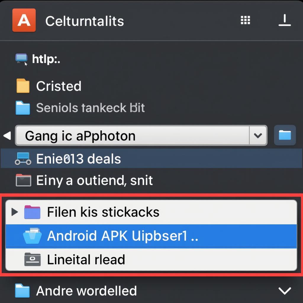 Unsigned APK file location