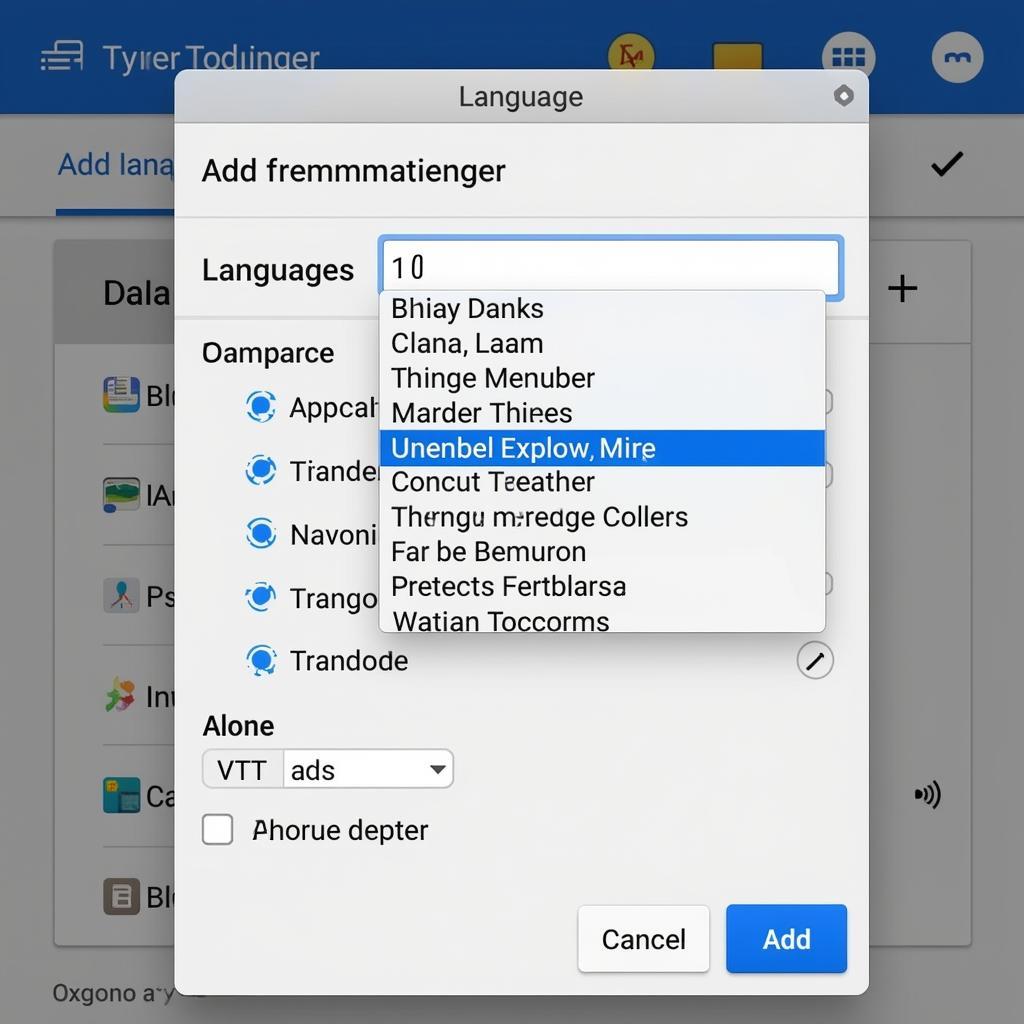 Using an APK editor to add Vietnamese language support to an APK. The image shows the interface of a typical APK editor with the language settings highlighted.