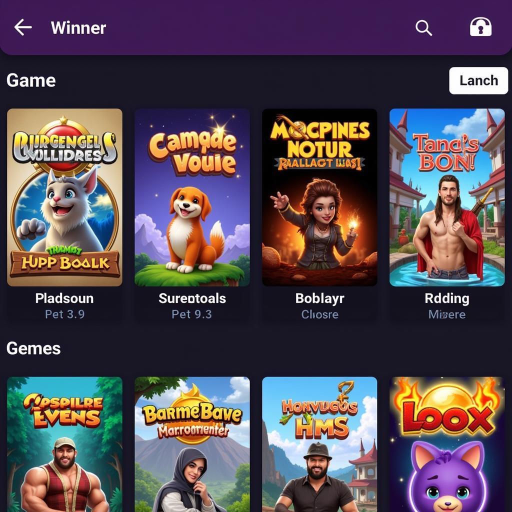 Winner Club APK Game Library Screenshot